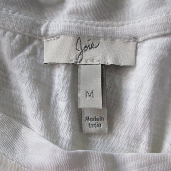 Joie 100% cotton white dramatic ruffle front tunic top - Picture 7 of 7